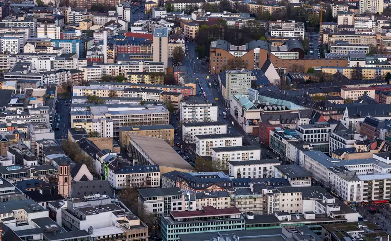 Aerial Image of UK houses